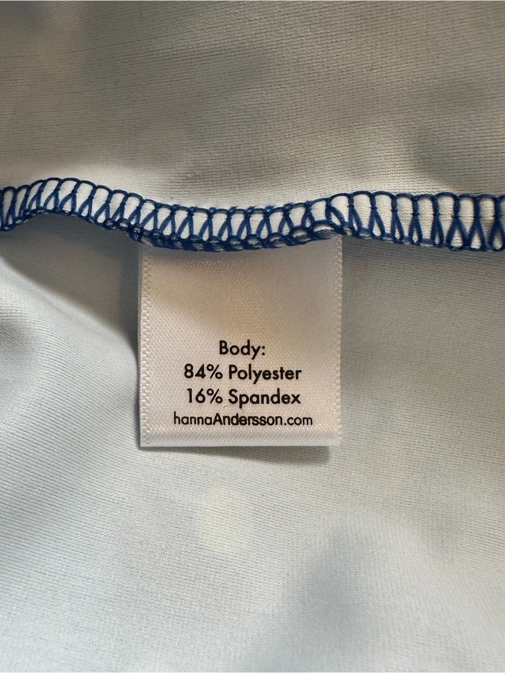 NWT Hanna Andersson Sunblock Rash Guard Top Baltic Blue Polka Dot Multi 10 140cm